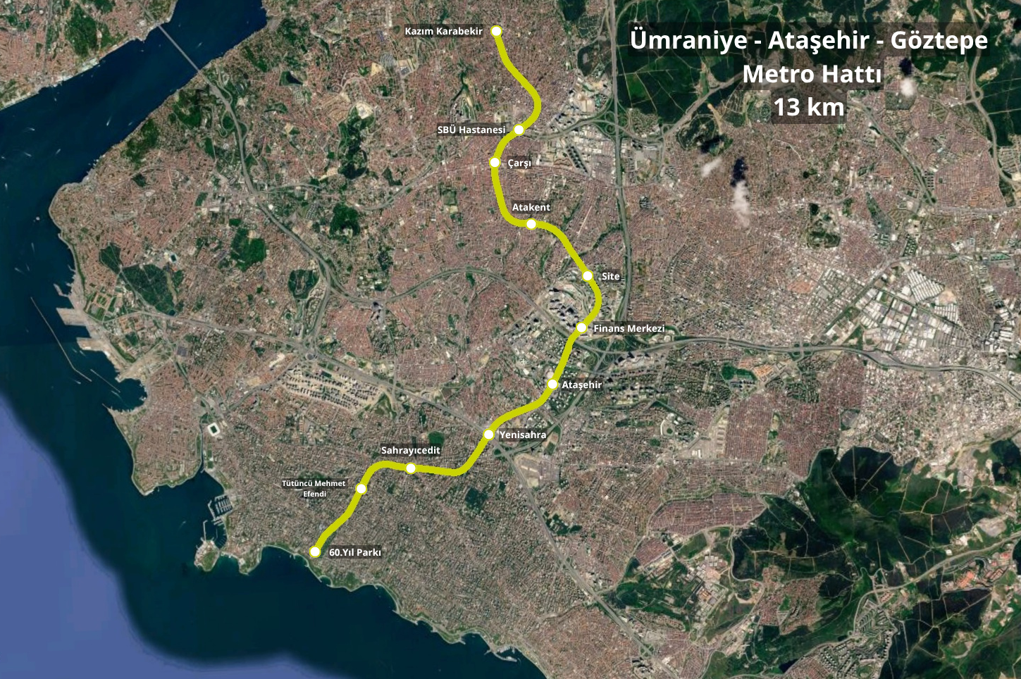 M12 Güzergah Haritası