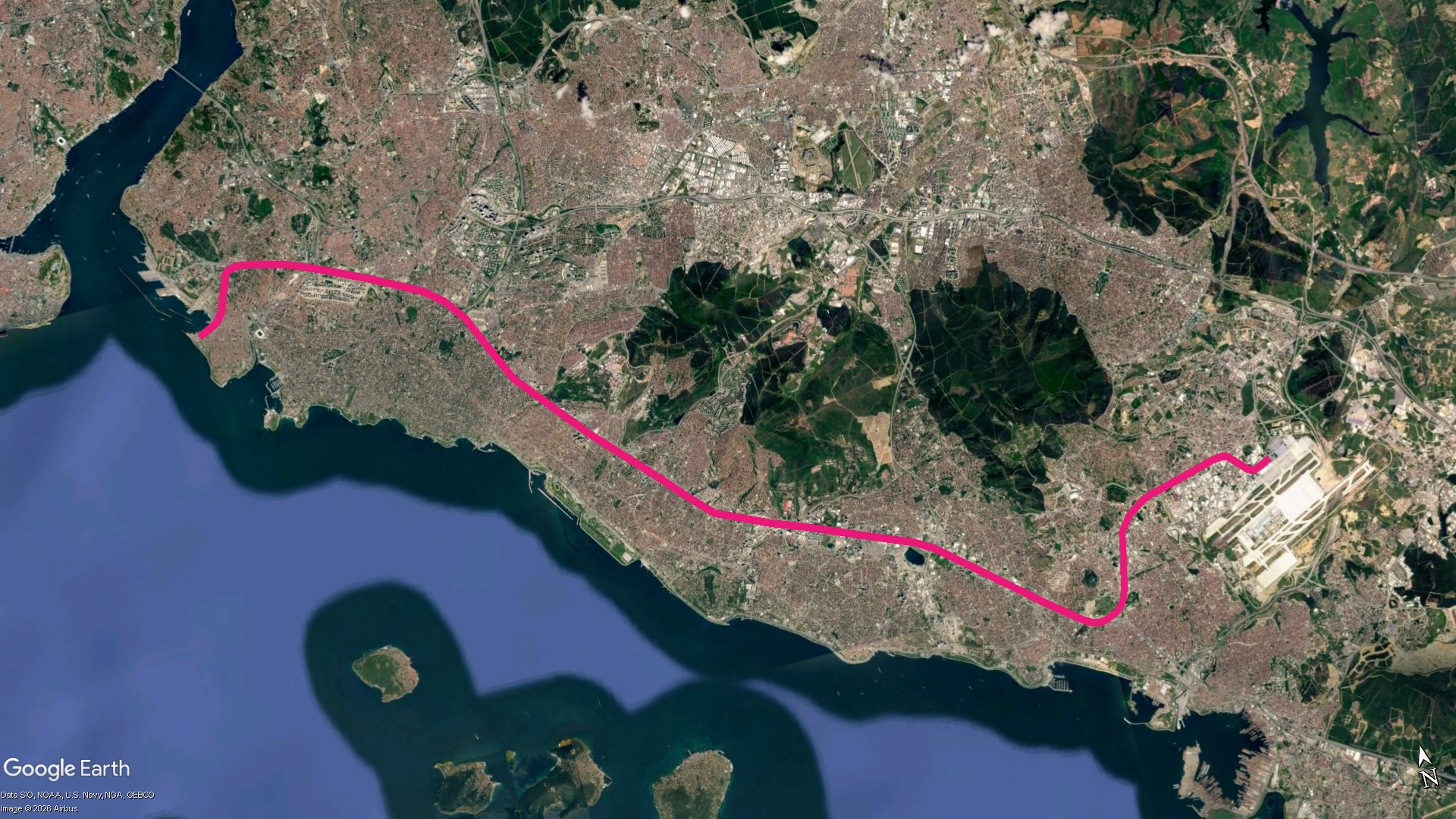 M4 Güzergah Haritası