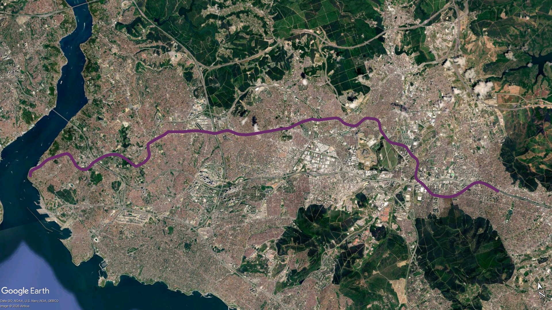 M5 Güzergah Haritası