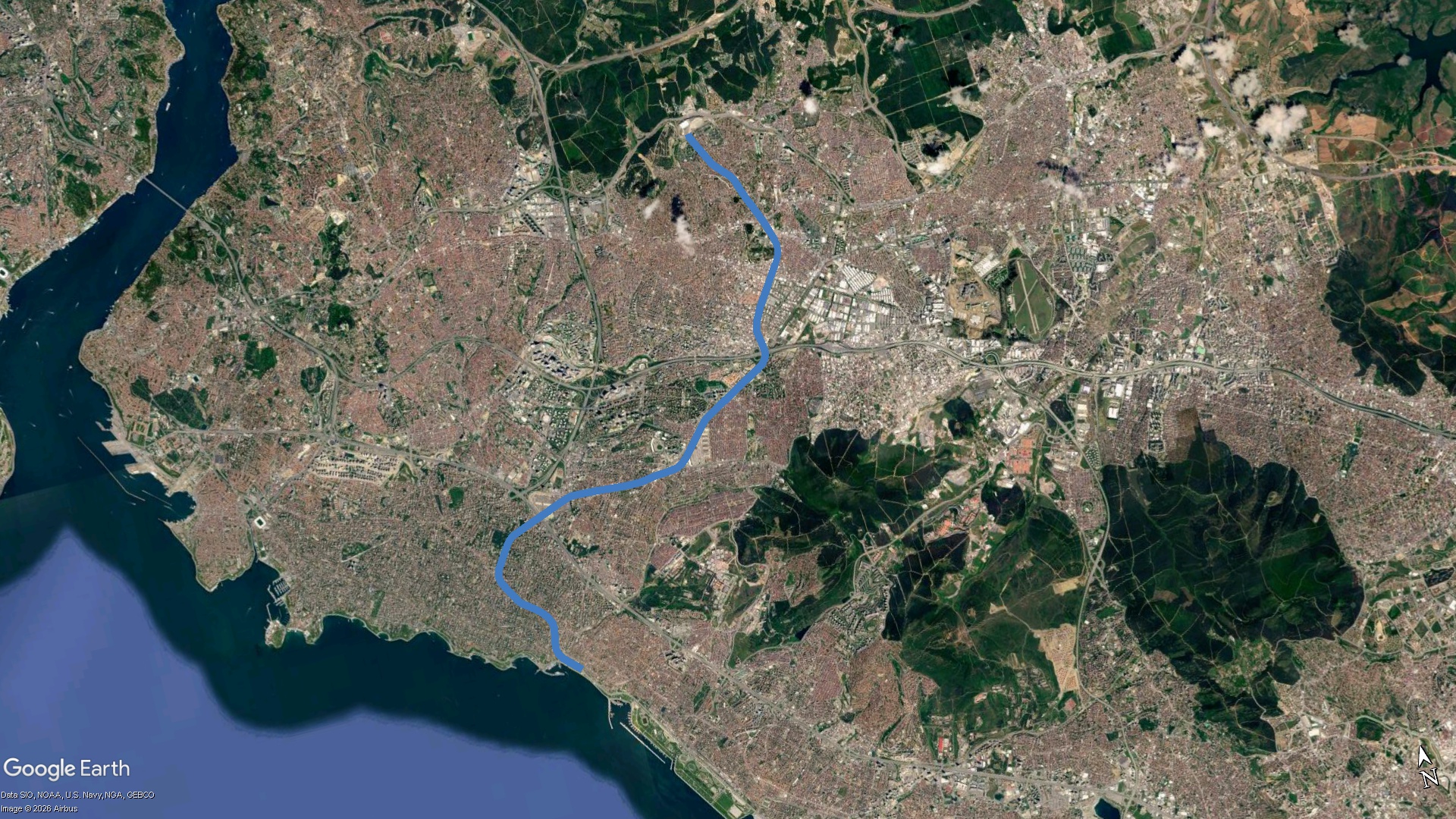 M8 Güzergah Haritası